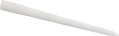 Norton - 3" Long x 1/4" Diam x 1/4" Thick, Novaculite Sharpening Stone - Round Tapered, Ultra Fine Grade - Caliber Tooling