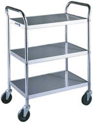 Lakeside - 500 Lb Capacity, 23" Wide x 36" Long x 37" High Standard Utility Cart - Caliber Tooling