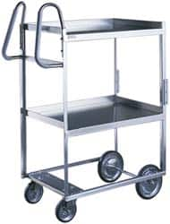 Lakeside - 300 Lb Capacity, 19" Wide x 31-1/8" Long x 34-1/8" High Ergonomic Utility Cart - Caliber Tooling