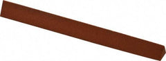 Norton - 4" Long x 3/8" Wide x 3/8" Thick, Aluminum Oxide Sharpening Stone - Triangle, Fine Grade - Caliber Tooling