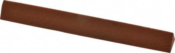 Norton - 4" Long x 1/2" Wide x 1/2" Thick, Aluminum Oxide Sharpening Stone - Triangle, Fine Grade - Caliber Tooling