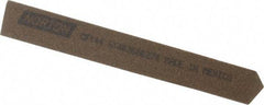 Norton - 4" Long x 1/2" Wide x 1/2" Thick, Aluminum Oxide Sharpening Stone - Triangle, Coarse Grade - Caliber Tooling