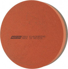 Norton - 4" Diam x 1" Thick, Aluminum Oxide Sharpening Stone - Round, Coarse, Fine Grade - Caliber Tooling