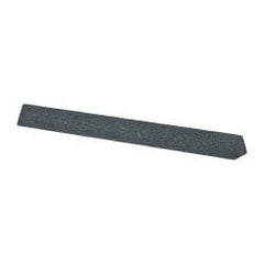 Value Collection - Three Square, Silicon Carbide, Toolroom Finishing Stick - 4" Long x 3/8" Wide, Coarse Grade - Caliber Tooling