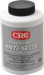 CRC - 8 oz Bottle High Temperature Anti-Seize Lubricant - Aluminum, -65 to 1,800°F, Opaque Off-White, Food Grade, Water Resistant - Caliber Tooling