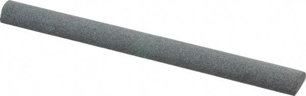 Value Collection - Half Round, Aluminum Oxide, Toolroom Finishing Stick - 4" Long x 3/8" Wide, Coarse Grade - Caliber Tooling