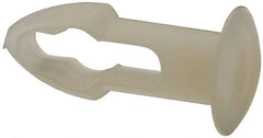 Made in USA - 3/16" Hole Diam, Keyhole Shank, Nylon Panel Rivet - 5/16" Material Thickness, 5/16" Head Diam - Caliber Tooling