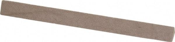 Value Collection - Three Square, Aluminum Oxide, Toolroom Finishing Stick - 4" Long x 3/8" Wide, Fine Grade - Caliber Tooling