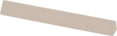 Value Collection - Three Square, Aluminum Oxide, Toolroom Finishing Stick - 4" Long x 1/2" Wide, Fine Grade - Caliber Tooling