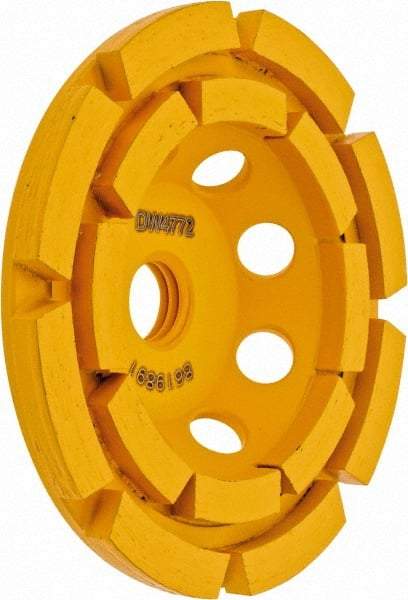 DeWALT - 4" Diam, Surface Grinding Wheel - Diamond, 15,000 Max RPM - Caliber Tooling