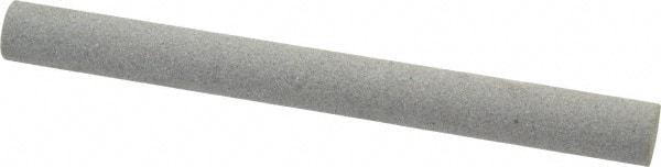 Value Collection - Round, Aluminum Oxide, Toolroom Finishing Stick - 4" Long x 3/8" Wide, Medium Grade - Caliber Tooling