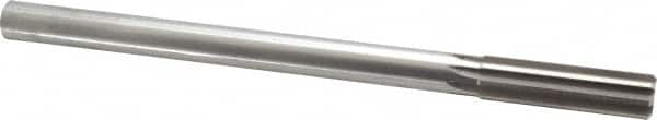 Made in USA - 0.6245" High Speed Steel 8 Flute Chucking Reamer - Straight Flute, 0.5615" Straight Shank, 2-1/4" Flute Length, 9" OAL - Caliber Tooling