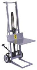 Wesco Industrial Products - 750 Lb Capacity, 54" Lift Height, Hydraulic Platform Base Manually Operated Lift - 54" Minimum Operating Height - Caliber Tooling