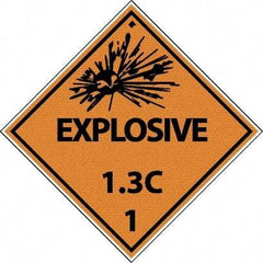 NMC - Explosives 1.3L Shipping Label - 4" High x 4" Wide - Caliber Tooling