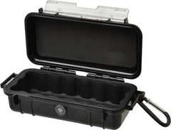 Pelican Products, Inc. - 3-7/8" Wide x 3-7/8" Deep x 2-7/16" High, Clamshell Hard Case - Black, Polycarbonate - Caliber Tooling