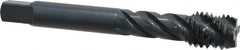 OSG - 5/8-11 UNC 4 Flute 2B Modified Bottoming Spiral Flute Tap - Vanadium High Speed Steel, Oxide Finish, 110mm OAL, Right Hand Flute, Right Hand Thread - Exact Industrial Supply