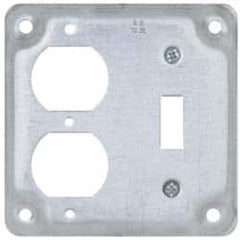 Cooper Crouse-Hinds - Electrical Outlet Box Steel Square Surface Cover - Caliber Tooling