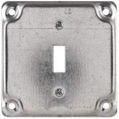 Cooper Crouse-Hinds - Electrical Outlet Box Steel Square Surface Cover - Caliber Tooling