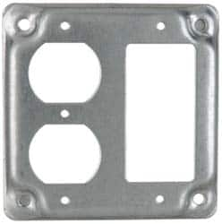 Cooper Crouse-Hinds - Electrical Outlet Box Steel Square Surface Cover - Caliber Tooling