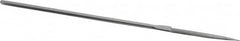 Strauss - 5-1/2" OAL Fine Barrette Needle Diamond File - 5/32" Wide x 1/16" Thick, 1-5/8 LOC, 91 Grit - Caliber Tooling