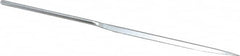 Strauss - 5-1/2" OAL Coarse Barrette Needle Diamond File - 13/64" Wide x 1/16" Thick, 2-3/4 LOC, 181 Grit - Caliber Tooling