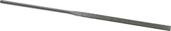 Strauss - 5-1/2" OAL Medium Taper Needle Diamond File - 1/4" Wide x 1/16" Thick, 2-3/4 LOC, 126 Grit - Caliber Tooling