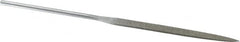 Strauss - 5-1/2" OAL Fine Knife Needle Diamond File - 13/64" Wide x 1/16" Thick, 2-3/4 LOC, 91 Grit - Caliber Tooling