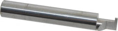 Accupro - 0.056" Groove Width, 3/8" Min Hole Diam, 3/8" Max Hole Depth, Retaining Ring Grooving Tool - 0.11" Projection, 2-1/8" Shank Length, 2-1/2" OAL, Solid Carbide, Bright Finish - Exact Industrial Supply