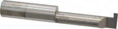 Accupro - 0.088" Groove Width, 3/8" Min Hole Diam, 1-1/4" Max Hole Depth, Retaining Ring Grooving Tool - 0.11" Projection, 1-1/4" Shank Length, 2-1/2" OAL, Solid Carbide, Bright Finish - Exact Industrial Supply