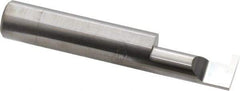 Accupro - 0.094" Groove Width, 1/2" Min Hole Diam, 1" Max Hole Depth, Retaining Ring Grooving Tool - 0.16" Projection, 2" Shank Length, 3" OAL, Solid Carbide, Bright Finish - Exact Industrial Supply