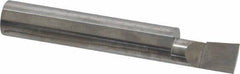 Accupro - 0.32" Min Bore Diam, 0.6" Max Bore Depth, 3/8 Shank Diam, Boring Bar - Right Hand Cut, Solid Carbide, Bright Finish - Exact Industrial Supply