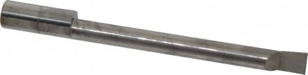 Accupro - 0.32" Min Bore Diam, 3" Max Bore Depth, 3/8 Shank Diam, Boring Bar - Right Hand Cut, Solid Carbide, Bright Finish - Exact Industrial Supply