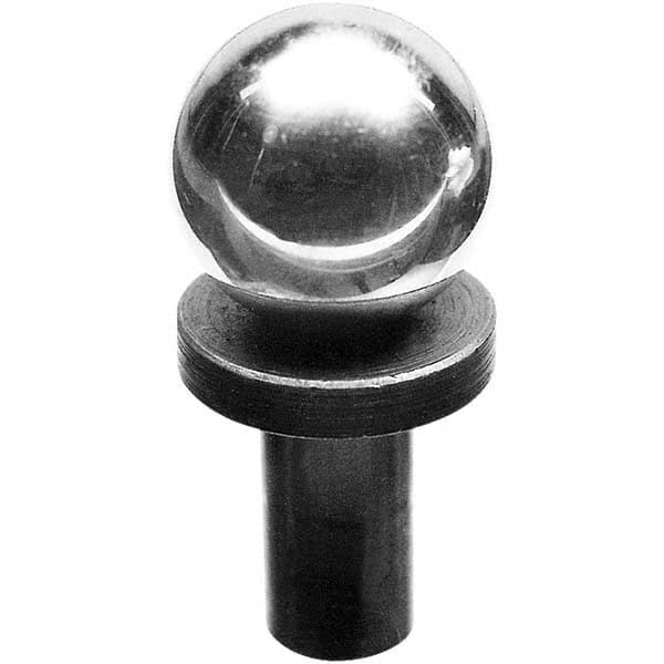 TE-CO - 5/8" Ball Diam, 5/16" Shank Diam, Stainless Steel Inspection Tooling Ball - Caliber Tooling