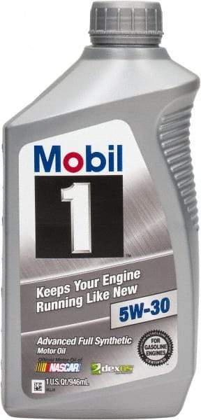 Mobil - 1 Quart Synthetic Engine Oil - Grade 5W-30 - Caliber Tooling