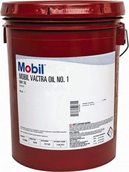 Mobil - 5 Gal Pail, Mineral Way Oil - ISO Grade 32, SAE Grade 6 - Caliber Tooling