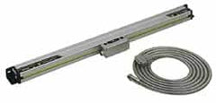 Mitutoyo - 16" Max Measuring Range, 1 µm Resolution, 23" Scale Length, Electromagnetic DRO Linear Scale - 5 µm Accuracy, IP67, 3,500' Cable Length, 0 to 45°C, Series AT715 - Caliber Tooling