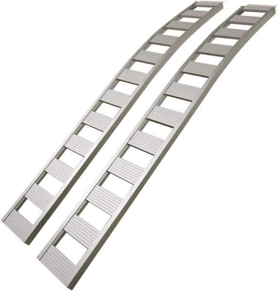 Erickson Manufacturing - 90" Long x 12" Wide, 1,500 Lb Capacity, Arched Truck Ramp - Aluminum, For All Vehicles - Caliber Tooling