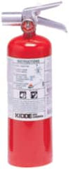 Kidde - 5 Lb, 5-B:C Rated, Halotron Fire Extinguisher - 4-1/4" Diam x 15-1/4" High, 100 psi, 15' Discharge in 9 sec, Steel Cylinder - Caliber Tooling