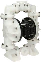 SandPIPER - 1-1/2" NPT, Nonmetallic, Air Operated Diaphragm Pump - PTFE Diaphragm, Polypropylene Housing - Caliber Tooling