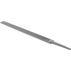 Nicholson - 10" Standard Precision Swiss Pattern Regular Pillar File - Double Cut, With Tang - Caliber Tooling