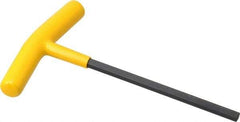 Bondhus - 1/4" Hex, T-Handle Cushion Grip, Hex Key - 6-13/32" OAL, Protanium High Torque Steel, Inch System of Measurement - Caliber Tooling