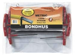 Bondhus - 6 Piece T-Handle Hex Key Set - Caliber Tooling