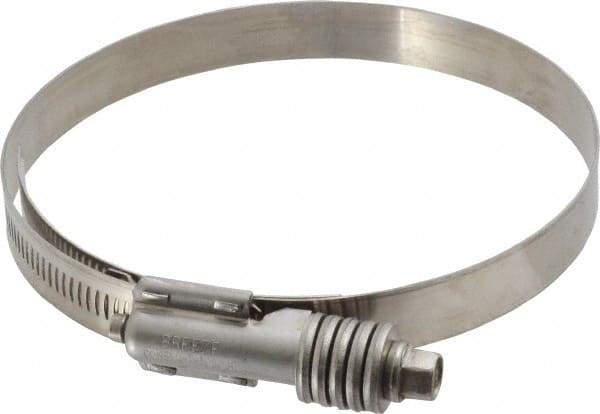 IDEAL TRIDON - Stainless Steel Auto-Adjustable Worm Drive Clamp - 5/8" Wide x 5/8" Thick, 4-1/4" Hose, 4-1/4 to 5-1/8" Diam - Caliber Tooling