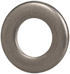 Made in USA - 1/4" Screw, Grade 300 Stainless Steel Standard Flat Washer - 0.255" ID x 0.468" OD, 0.063" Thick, Passivated Finish, Meets Military Specifications - Caliber Tooling