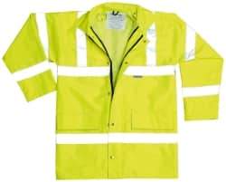 OccuNomix - Size 5XL Cold Weather & High Visibility Jacket - Yellow, Polyester, Zipper, Snaps Closure, 55 to 58" Chest - Caliber Tooling