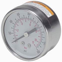 Parker - Stainless Steel FRL Pressure Gauge - Use with PB11/PR10 - Caliber Tooling