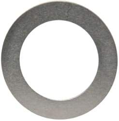 Made in USA - 0.005" Thick, 0.505" Inside x 3/4" OD, Round Shim - 7/16" Screw, Uncoated 302/304 Stainless Steel - Caliber Tooling