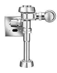 Sloan Valve Co. - 1-1/4" Spud Coupling, 3/4" Pipe, Urinal Automatic Flush Valve - Handle Opening, 3.5 Gal per Flush, Metal Cover, Powered by Electrical Line with 24 Volt Step Down Transformer - Caliber Tooling