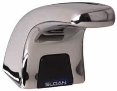 Sloan Valve Co. - Chrome Single Hole Pedestal Electronic & Sensor Faucet without Mixer - Powered by 6 VAC, Standard Spout - Caliber Tooling