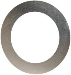 Made in USA - 0.002" Thick, 1-1/8" Inside x 1-5/8" OD, Round Shim - Uncoated 302/304 Stainless Steel - Caliber Tooling